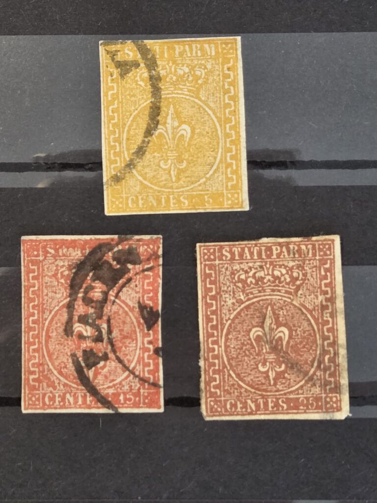 Antichi Stati 1853/55 Francobolli Parma
