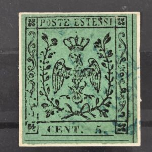 Antichi stati 1852 Modena cent 5 usato