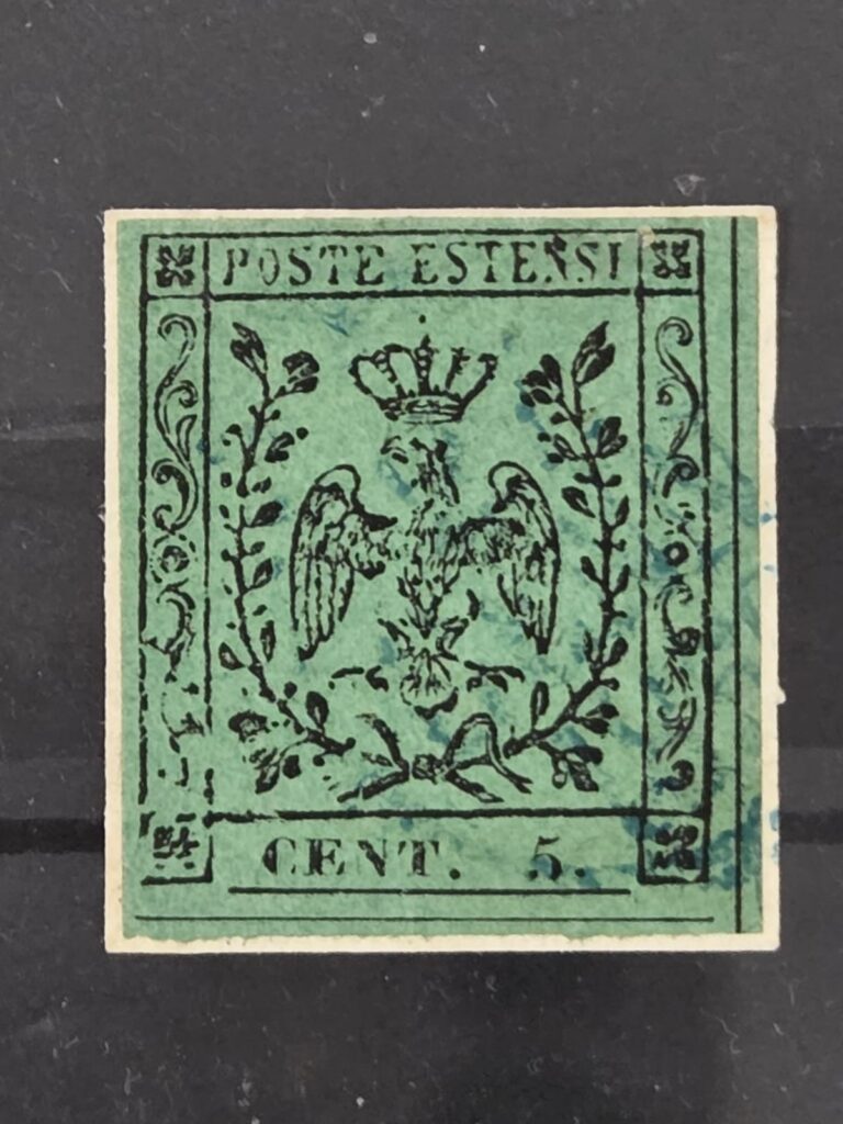 Antichi stati 1852 Modena cent 5 usato
